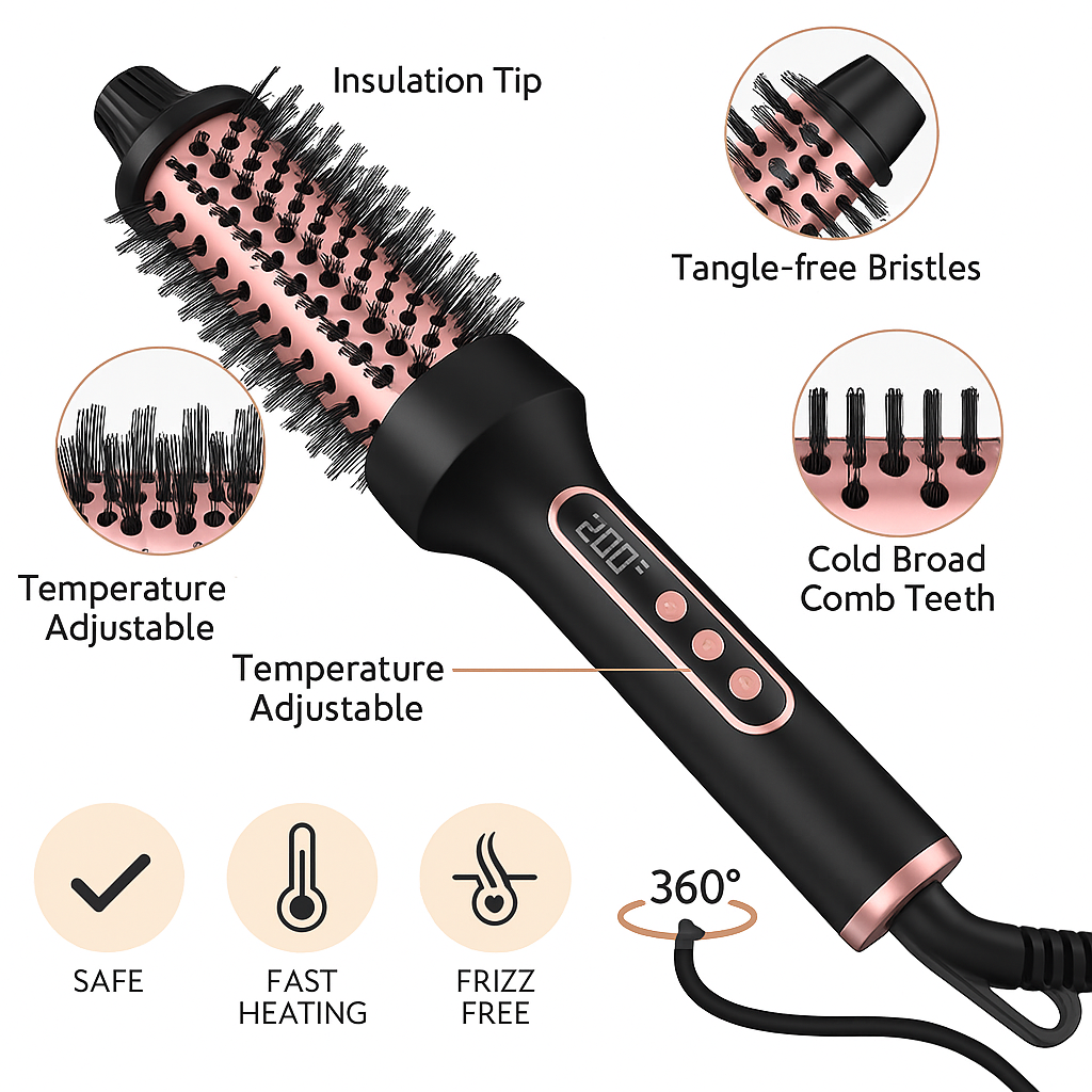 Frizz-Free, Salon-Quality Hair in Just 5 Minutes.